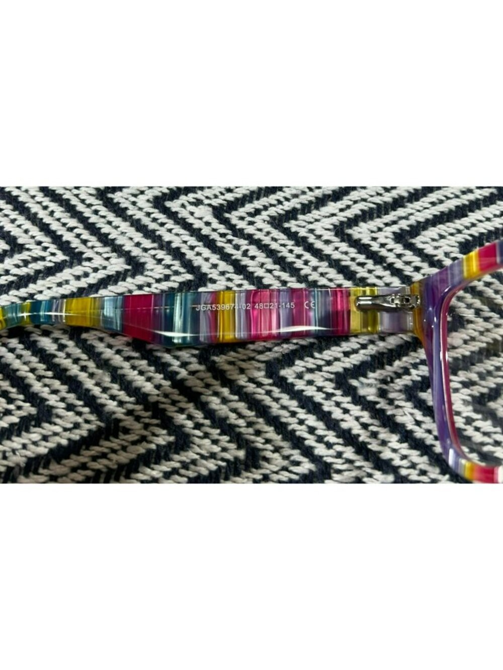 Zeelool Rainbow Cat-Eye Glasses Frame With Soft Pouch Model JGA539677 Size 48-21 - Picture 2 of 3